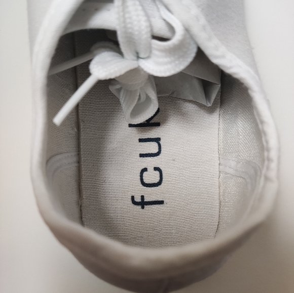 French Connection Canvas Sneakers on White - Picture 6 of 6